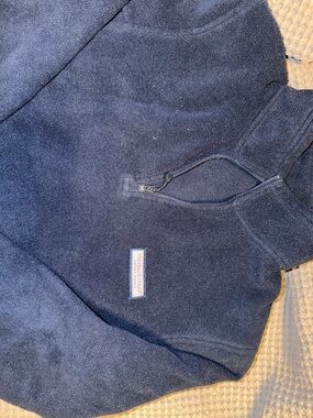 Vineyard Vines Navy Half-Zip Fleece Pullover